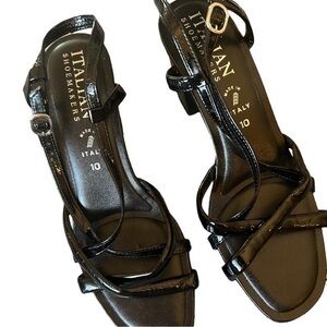 Nwob ▶️ Italian ShoeMakers  ◀️ Strappy, chunky heel dress shoes.  Size 10